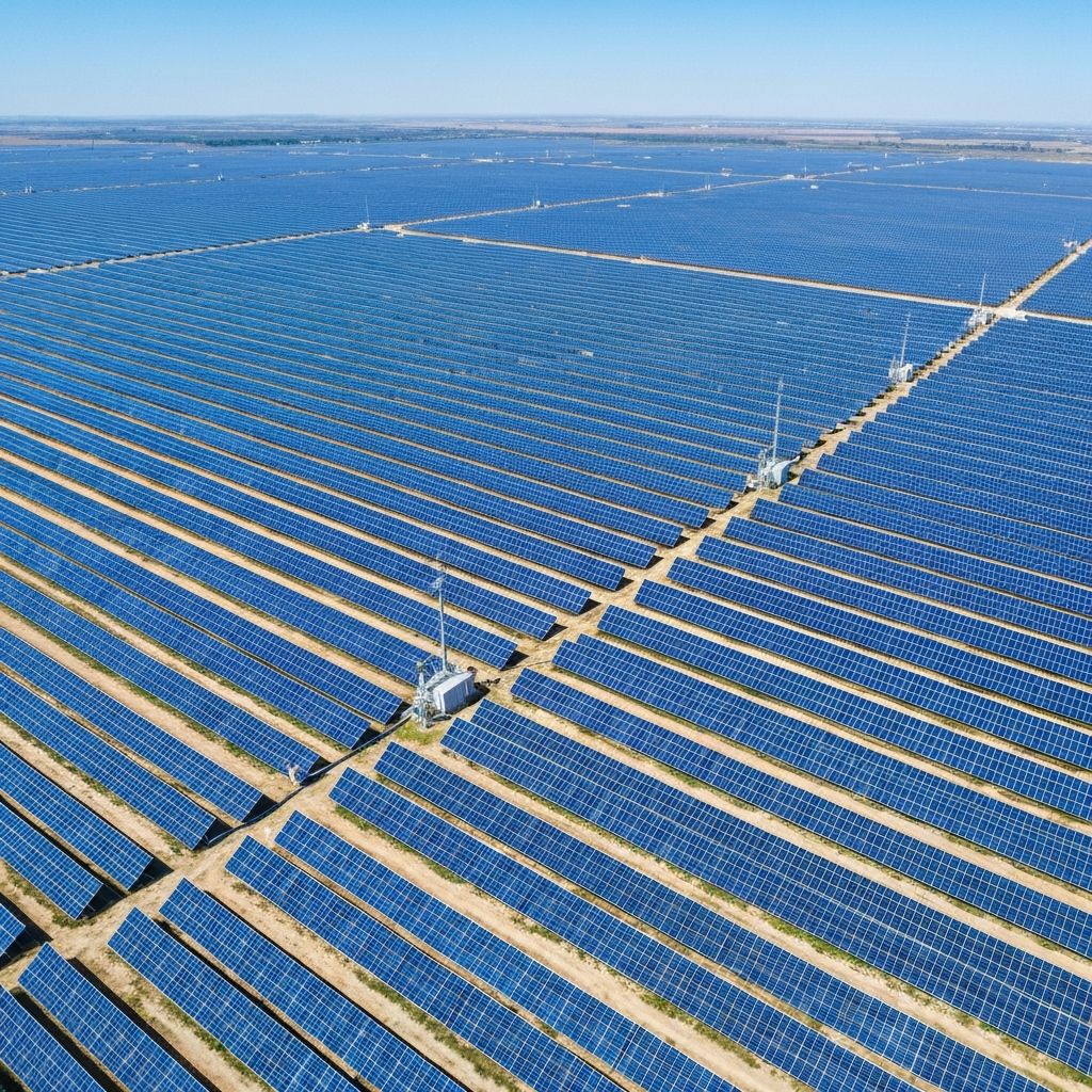 Utility-scale solar farm
